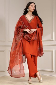 Modern Ikat Print Dress