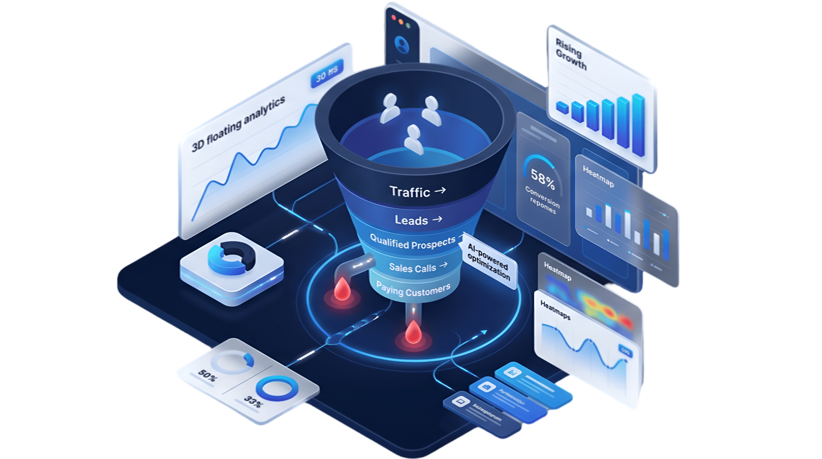 Conversion rate optimisation analytics and funnel analysis